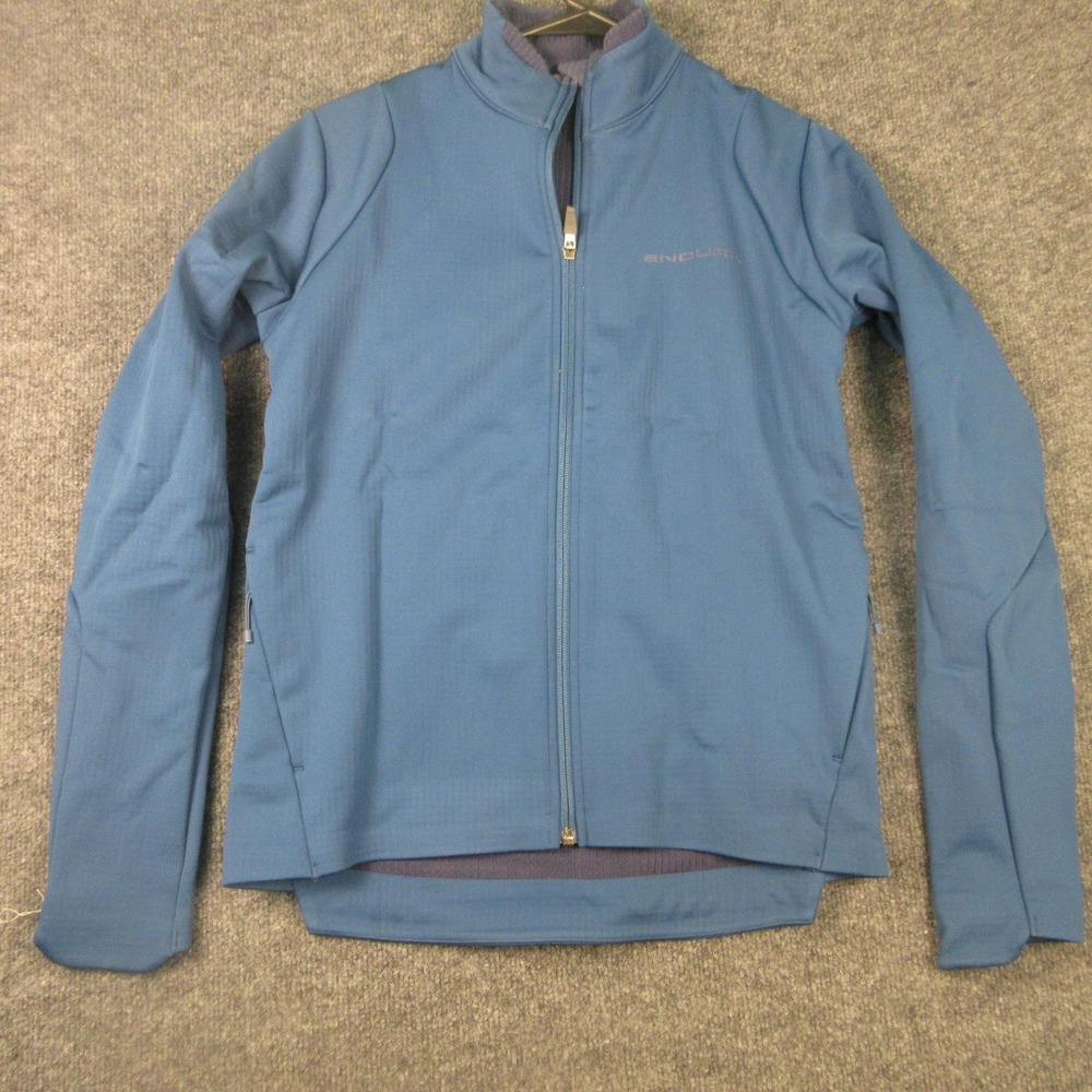 Endura Womens SingleTrack Softshell Cycling Jacket Small Blue Full Zip Pockets
